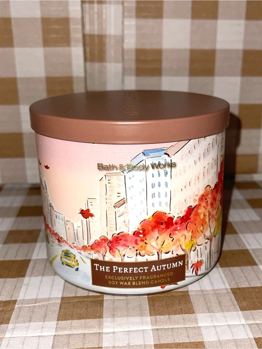 BATH & BODY WORKS THE PERFECT AUTUMN 3 WICK CANDLE